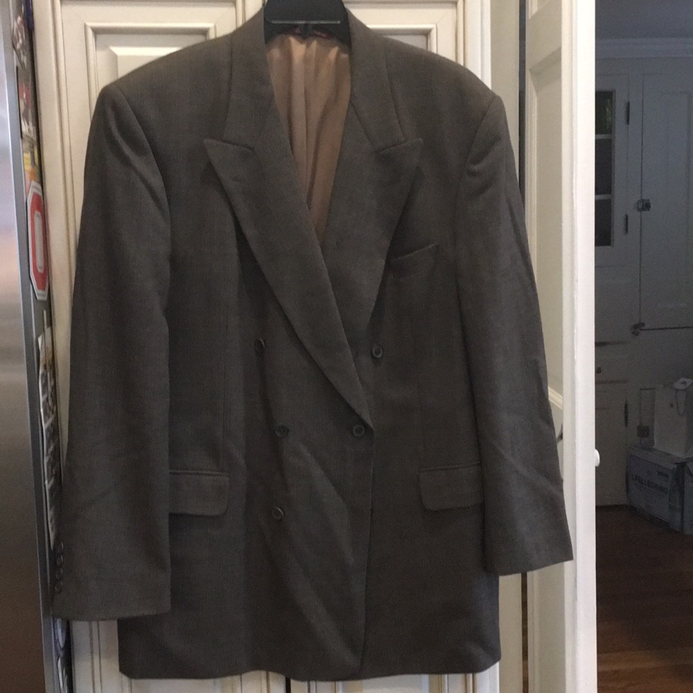 Preowned 46L Mark Shale Blazer, Double breasted